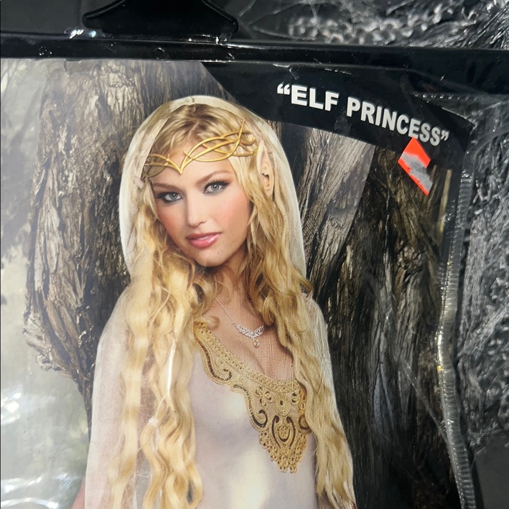 Elf Princess Costume with Gold Accents - Picture 4 of 11